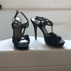 Charcoal stiletto heels